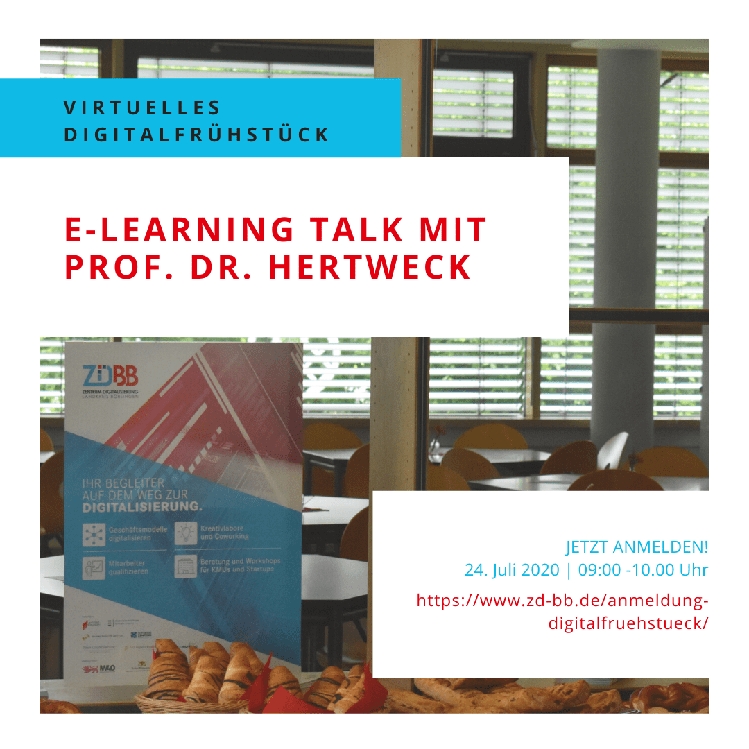 Virtuelles Digitalfrühstück: E-Learning Talk mit Prof. Dr. Hertweck