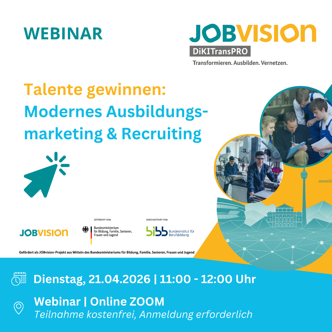 Webinar Visual für JOBvision-Projekt DiKITransPRO