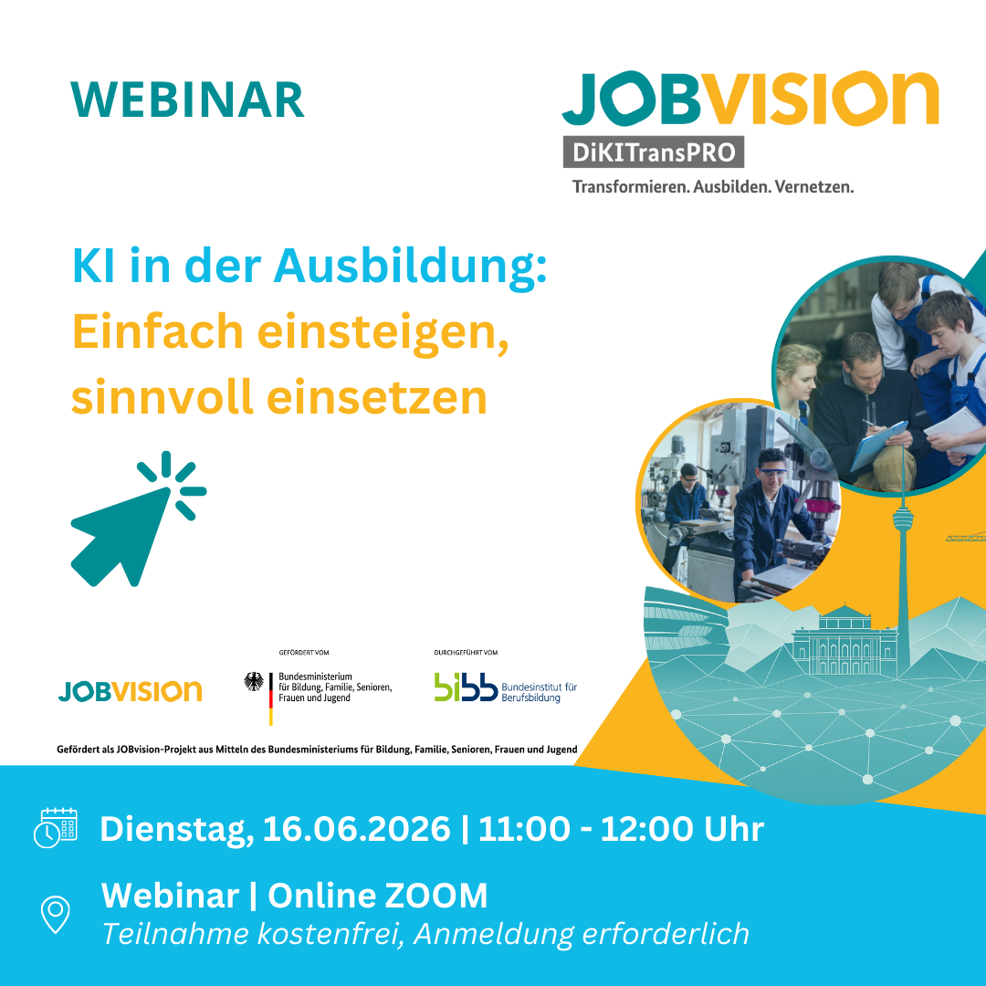 Webinar Visual für JOBvision-Projekt DiKITransPRO