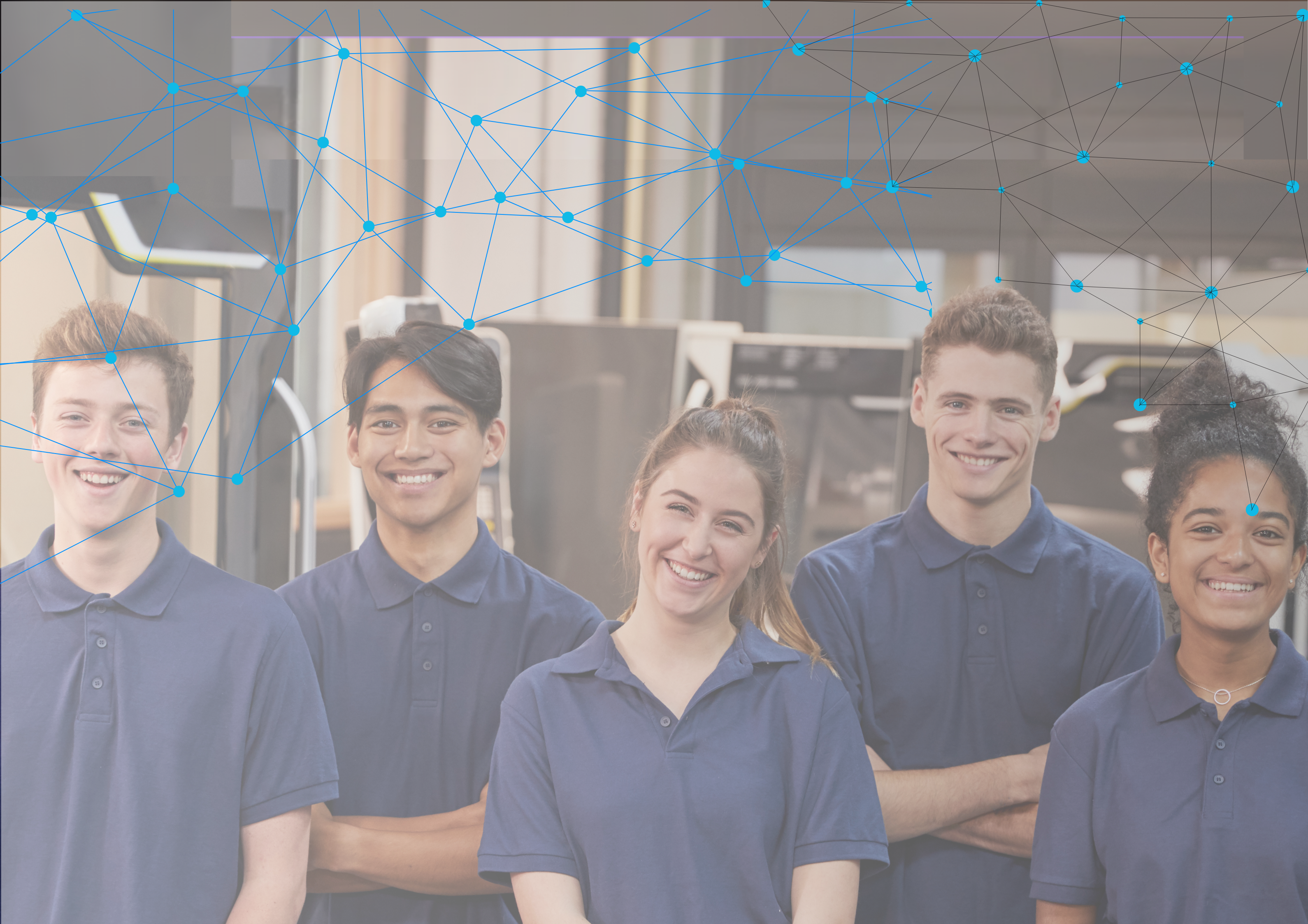 Eine Gruppe Azubis die lächeln