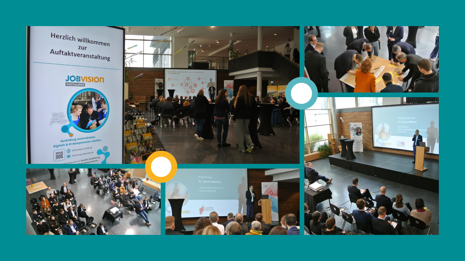 Foto-Collage Teilnehmerinnen bei der DikitransPRO Auftaktveranstaltung