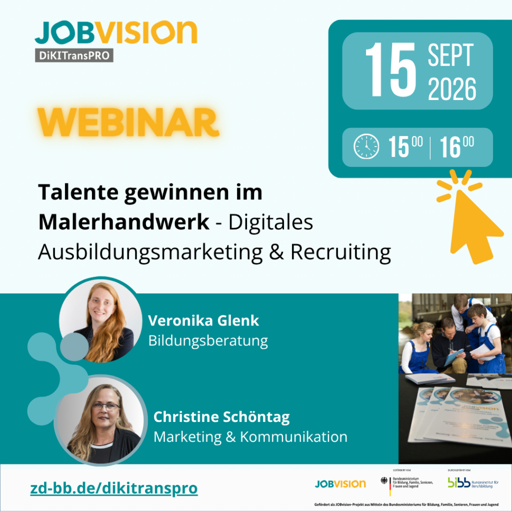 Visual Webinar DiKITransPRO für MalerInnung